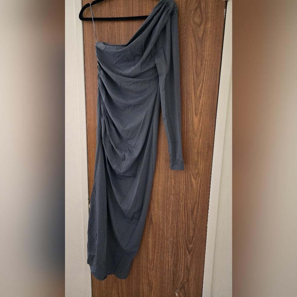 Zara Slate Gray Maxi Skirt